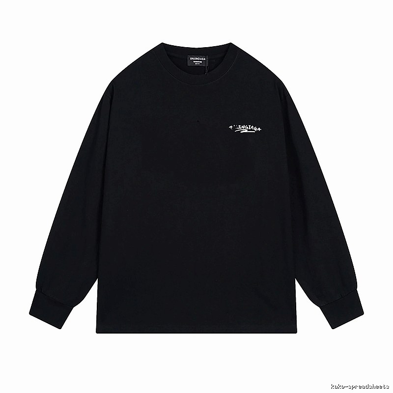 Balenciaga simple style black long-sleeved shirt
