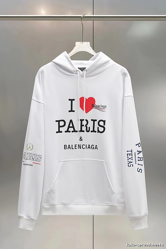 Balenciaga white sweatshirt with heart print