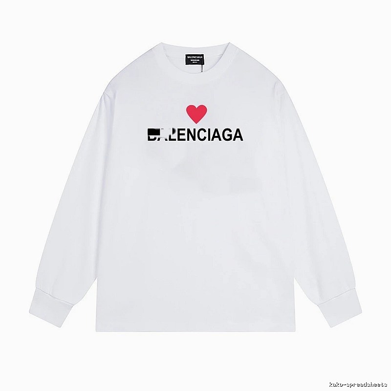 Balenciaga's simple white T-shirt with a heart design.
