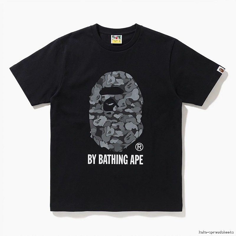 Bape Ape Head Camouflage Style Black T-shirt