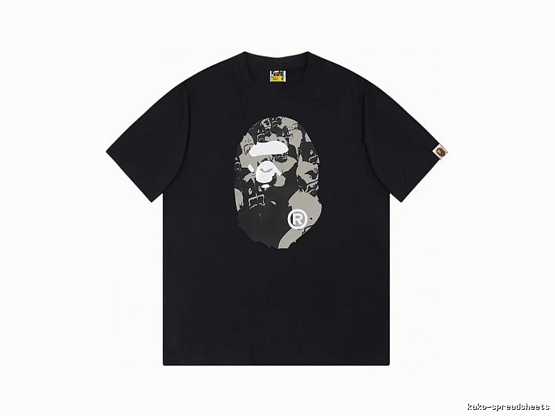 Bape Ape Head Camouflage Style Short-Sleeve Shirt