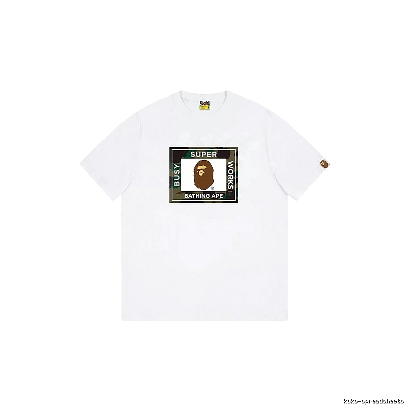 Bape Ape Head Camouflage Style Short-sleeve Shirt