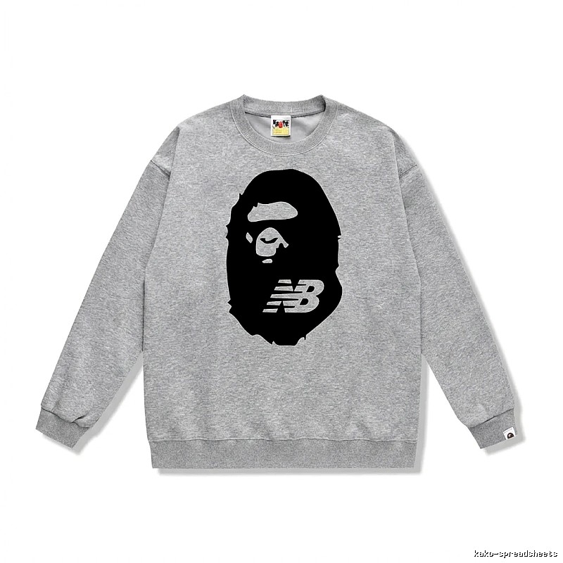 Bape Ape Head Grey Sweatshirt