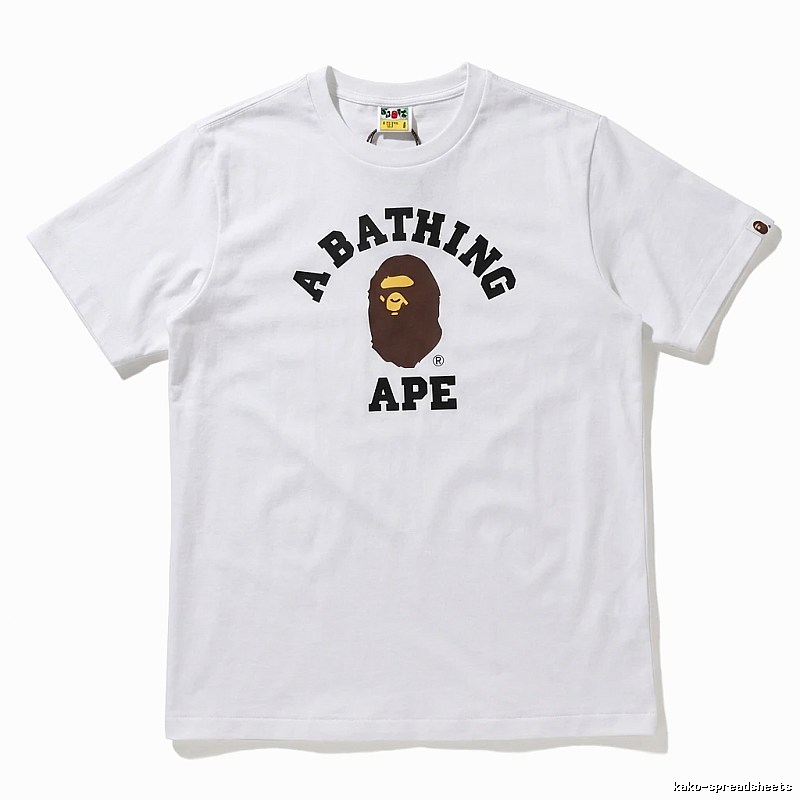 Bape Ape Head Simple White T-shirt