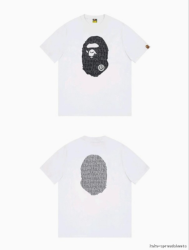 Bape Ape Head Simple White T-shirt