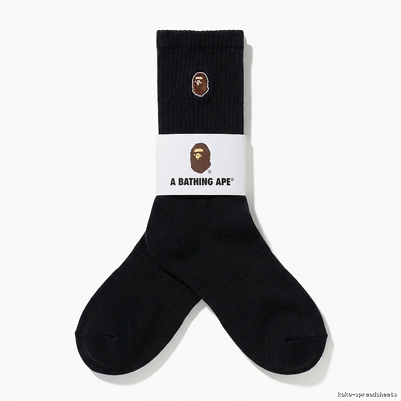 Bape Ape Head Trendy Black Socks