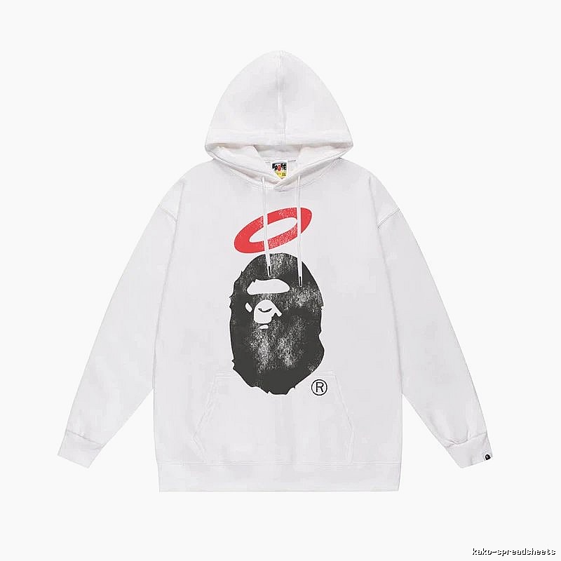 Bape Ape Head Trendy Cool Style White Sweatshirt