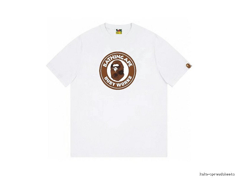 Bape Ape Head white short-sleeved shirt