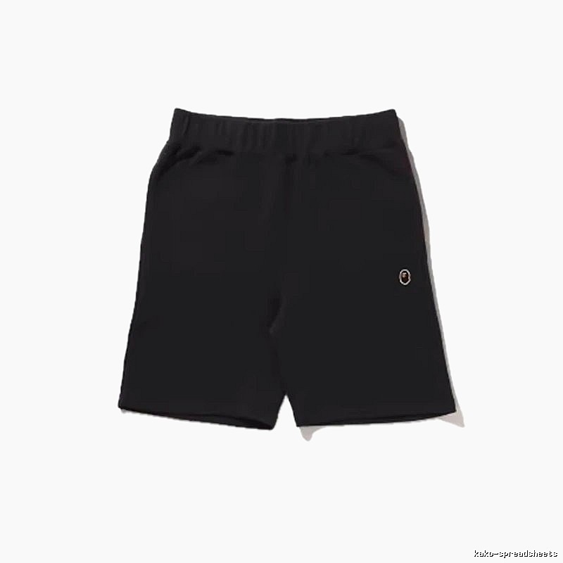 Bape basic black shorts