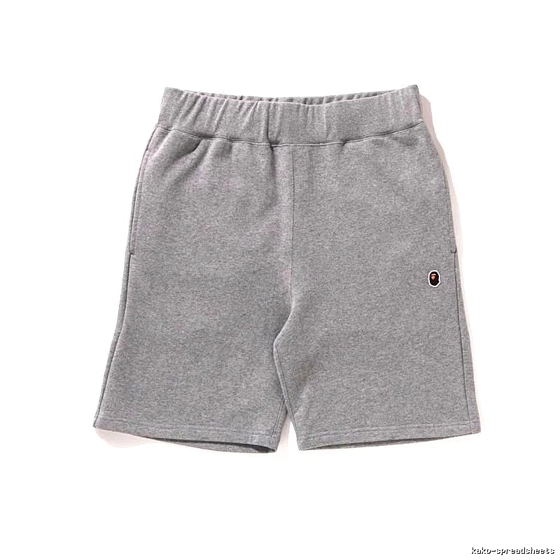 Bape basic casual gray shorts