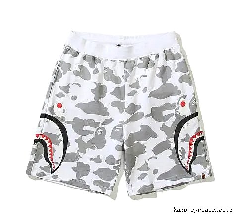 Bape Shark Camouflage Shorts
