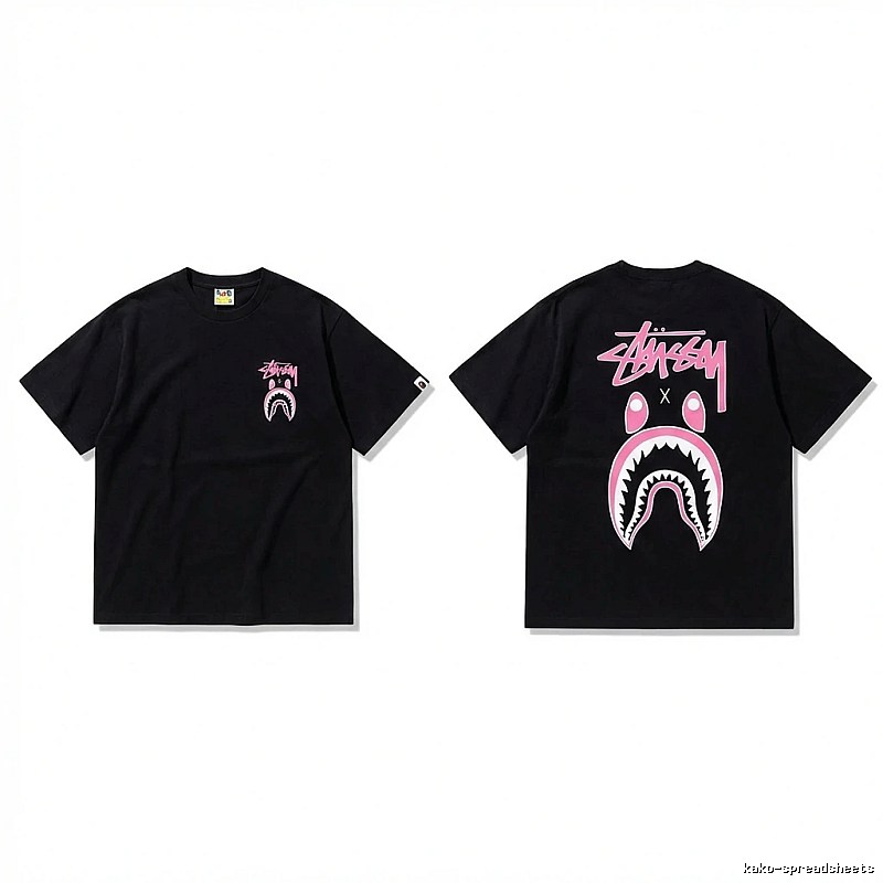 Bape Shark Co-branded Black T-shirt