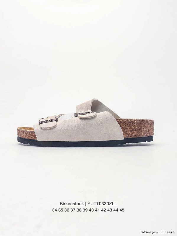 Birkenstock Double Buckle Casual Off-White Slide Sandals