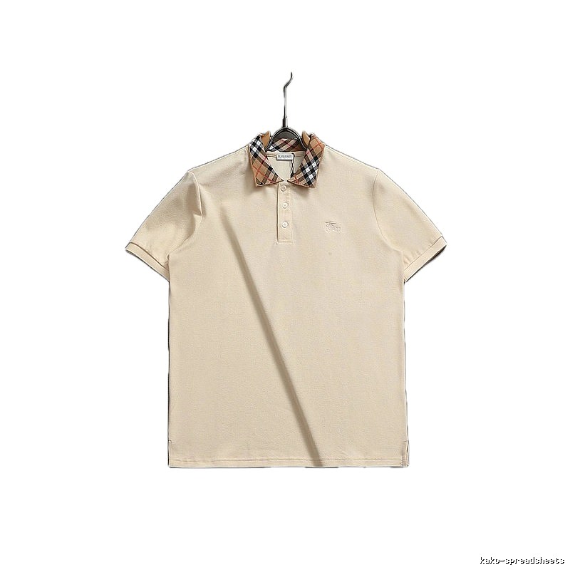 Burberry checkered British style short-sleeve