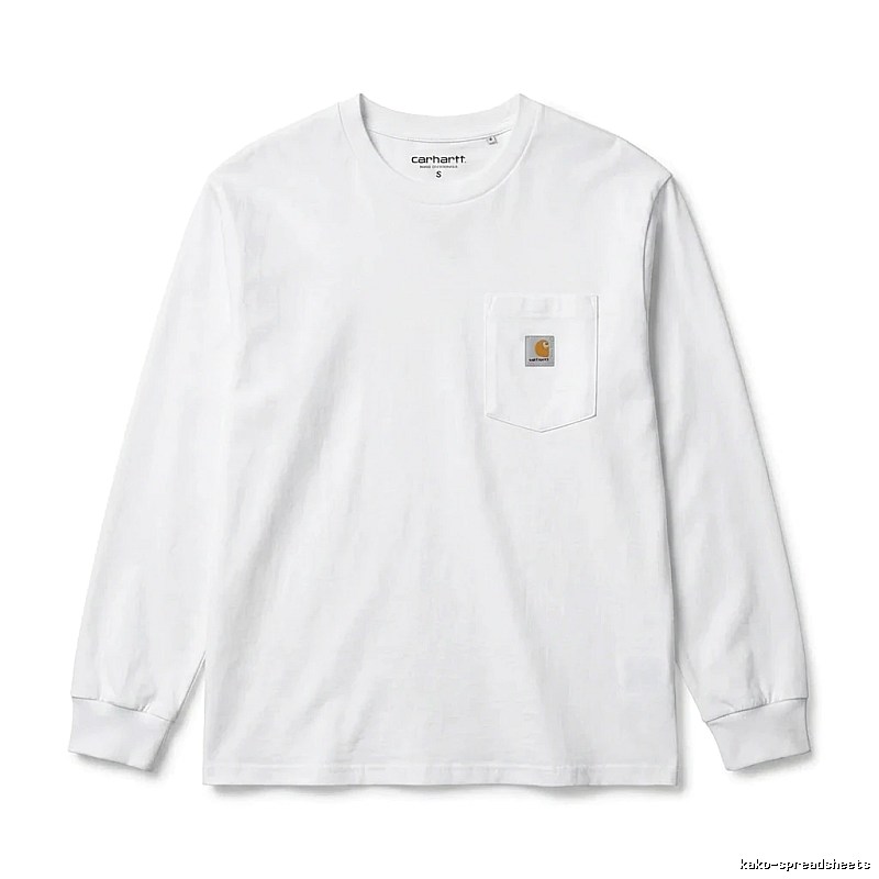 Carhartt minimalist style white long-sleeve