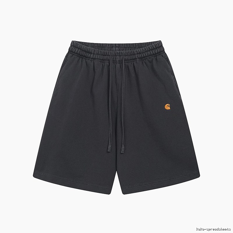 Carhartt Small Logo Workwear Style Carbon Black Casual Shorts