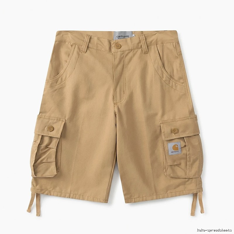 Carhartt workwear-style khaki shorts