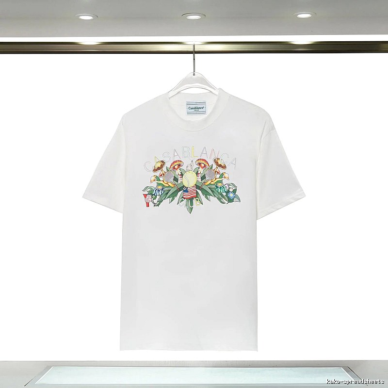 Casablanca Floral Print White T-shirt