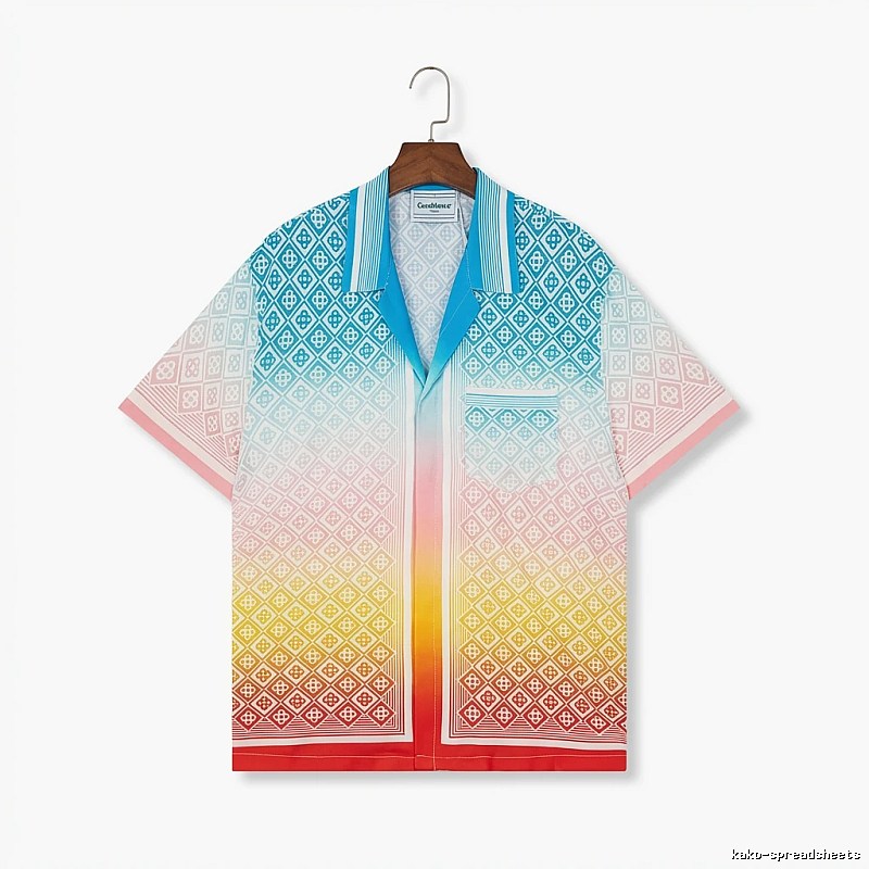 Casablanca Gradient Style Printed Shirt