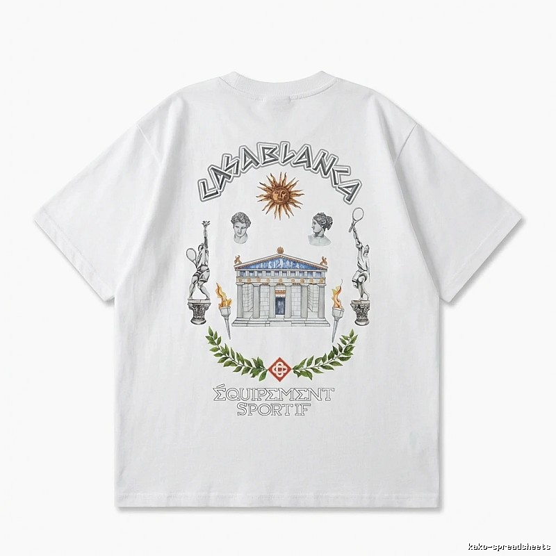 Casablanca Greek-style white T-shirt