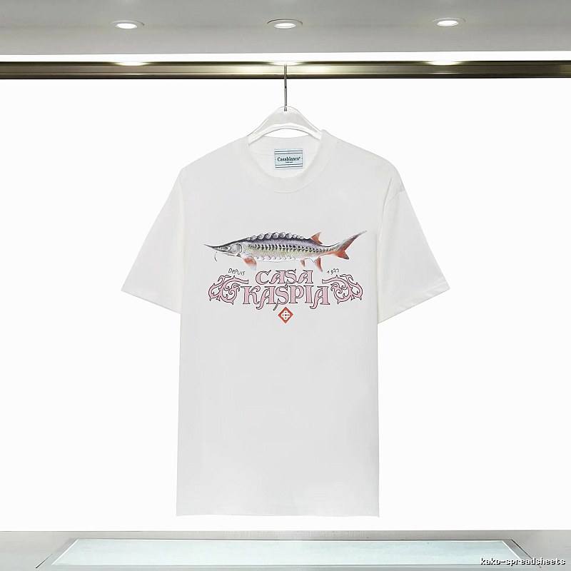 Casablanca - printed retro - style white T - shirt