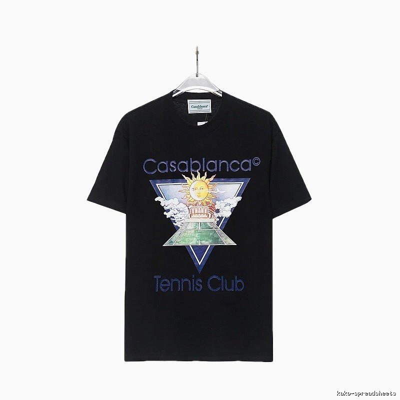 Casablanca retro style black T-shirt