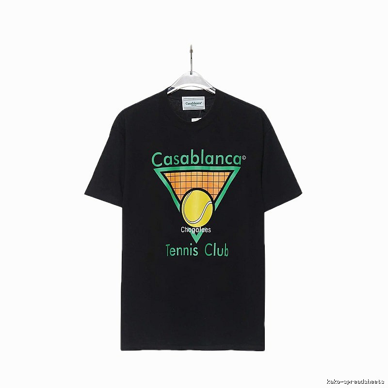 Casablanca Tennis Style Black T-shirt