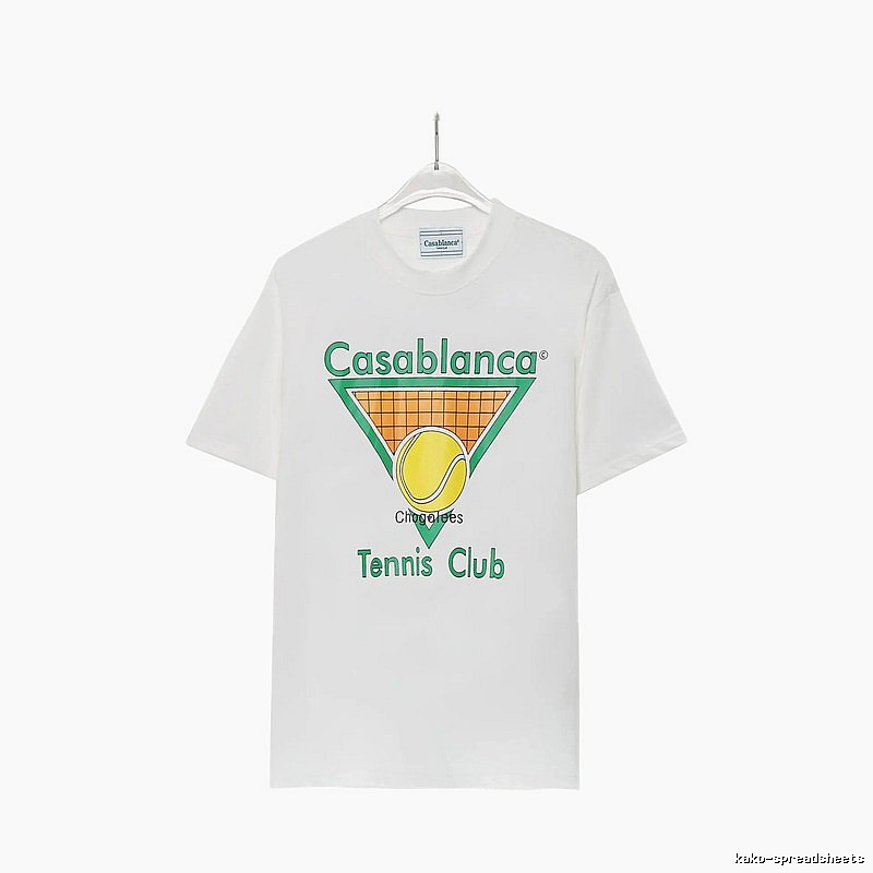 Casablanca Tennis Style White T-shirt