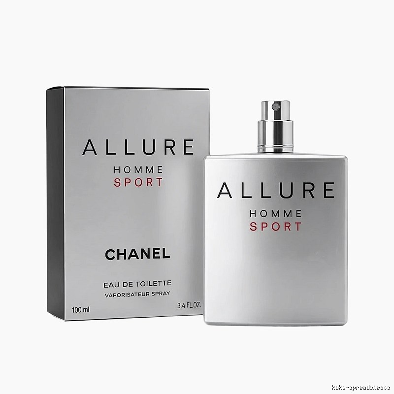 Chanel ALLURE series silver men's perfume
