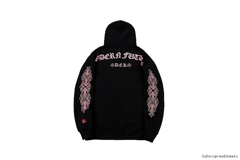 Chrome Hearts 2088-80 Black Cross Graphic Hoodie Statement Graphic