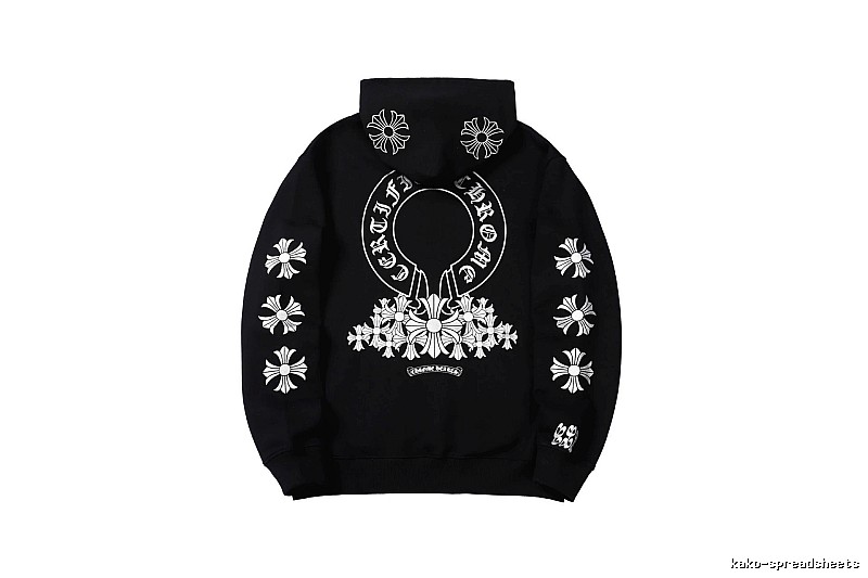 Chrome Hearts 2088-82 Black Cross Graphic Hoodie Match Day