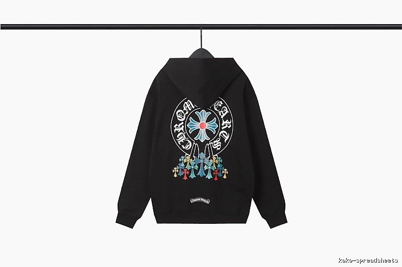 Chrome Hearts 2089-73 Black Cross Graphic Hoodie Visual Accent