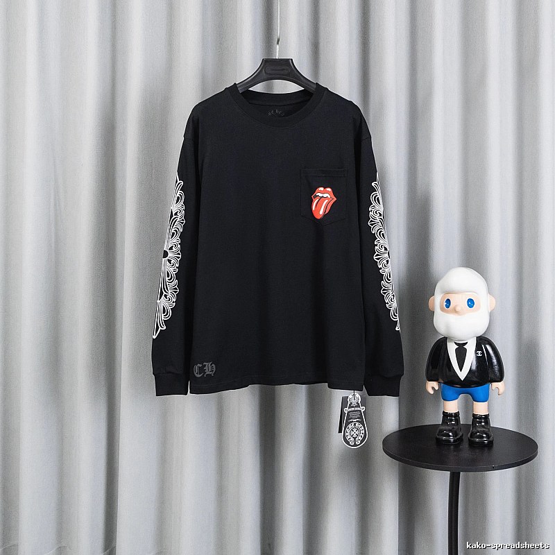 Chrome Hearts Black Long Sleeve Sweatshirt with Long Sleeve Sweatshirt for Daily Wear