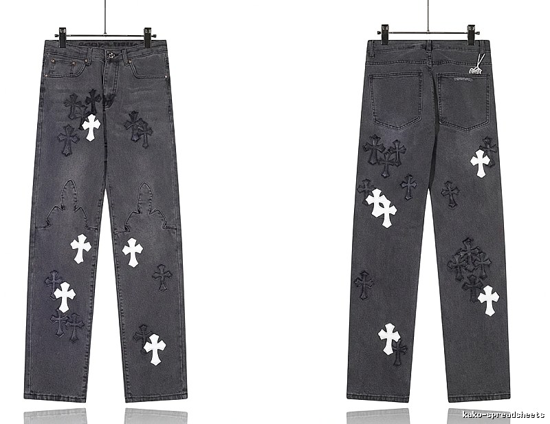 Chrome Hearts Cross Dark Jeans
