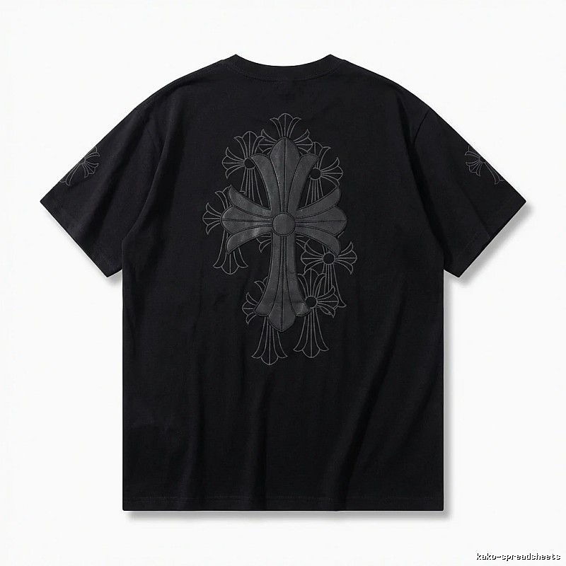 Chrome Hearts cross dark style short-sleeve shirt