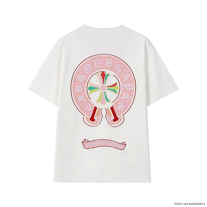 Chrome Hearts Cross Print Street Style Off-white T-Shirt