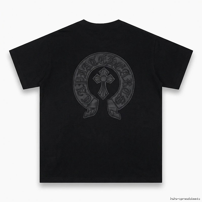Chrome Hearts Cross Vintage Black Short-sleeve Shirt
