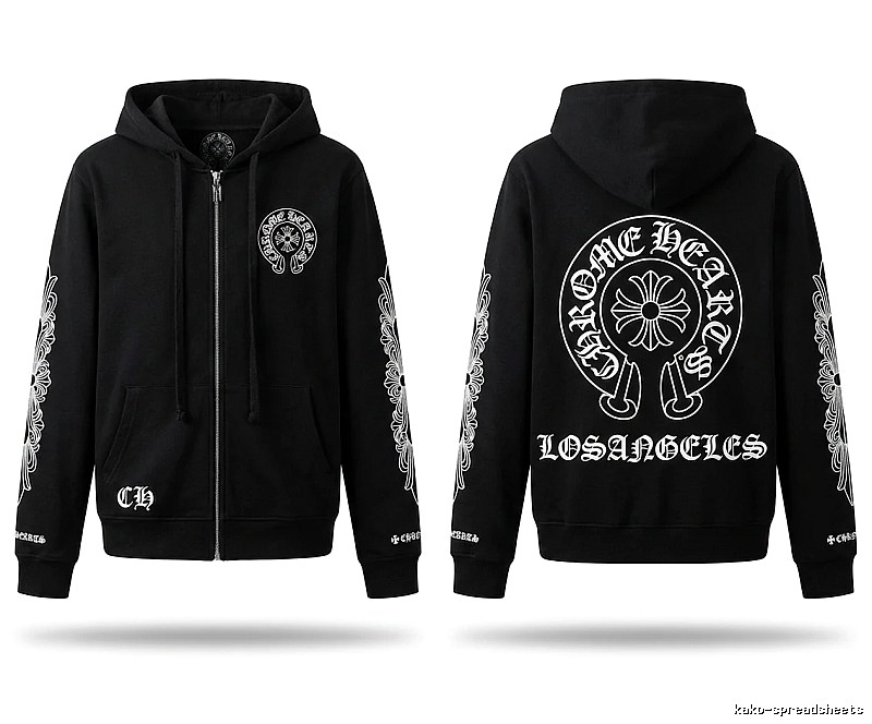 Chrome Hearts dark style black cardigan
