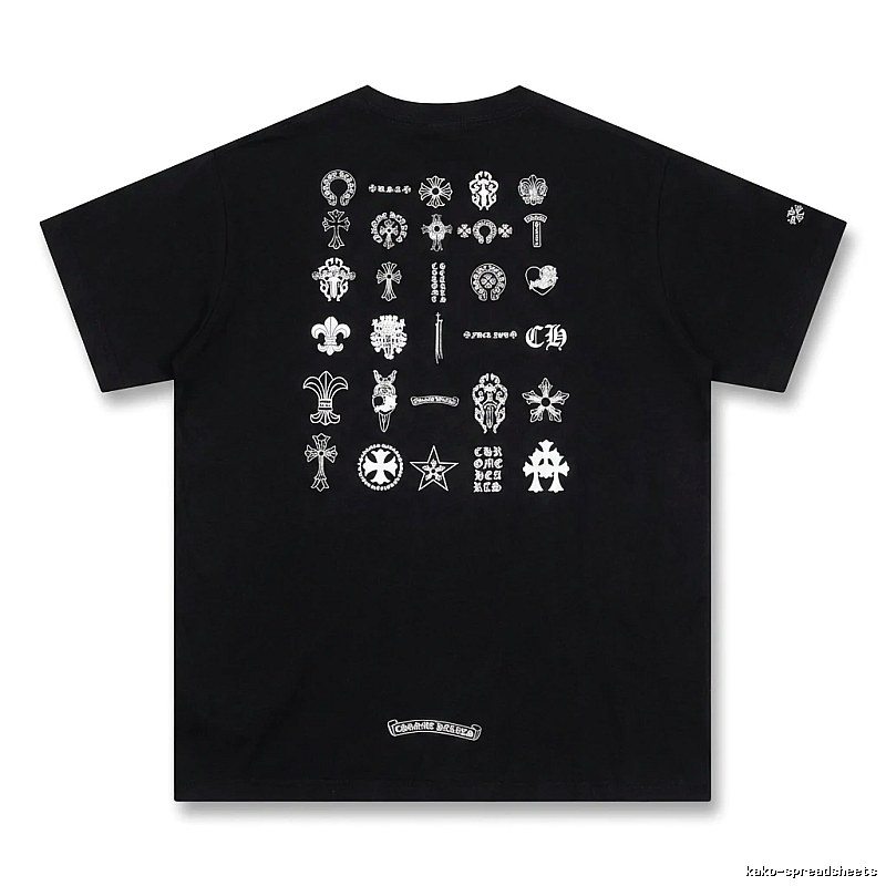 Chrome Hearts dark style black T-shirt