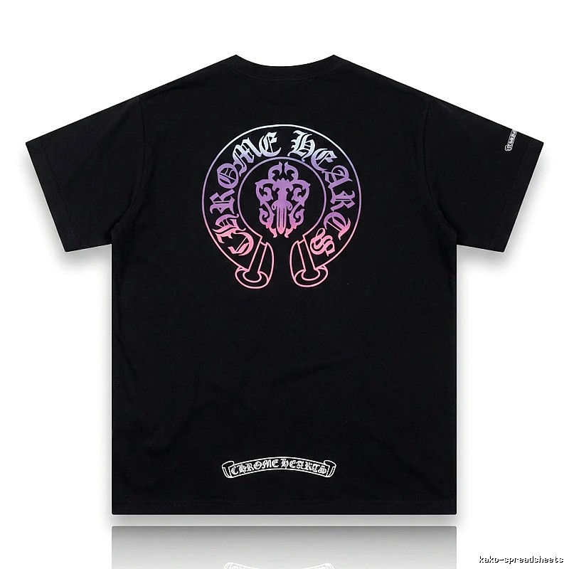 Chrome Hearts Dark Trendy Cool Black T-shirt