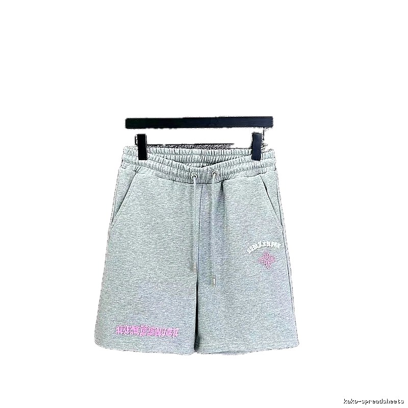 Chrome Hearts Embroidered Casual Style Grey Shorts