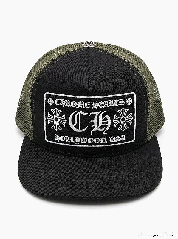 Chrome Hearts Retro Style Black Hat