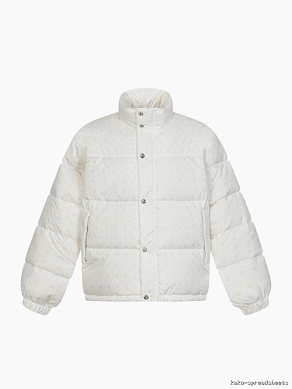 Chrome Hearts Retro Style White Cotton Coat