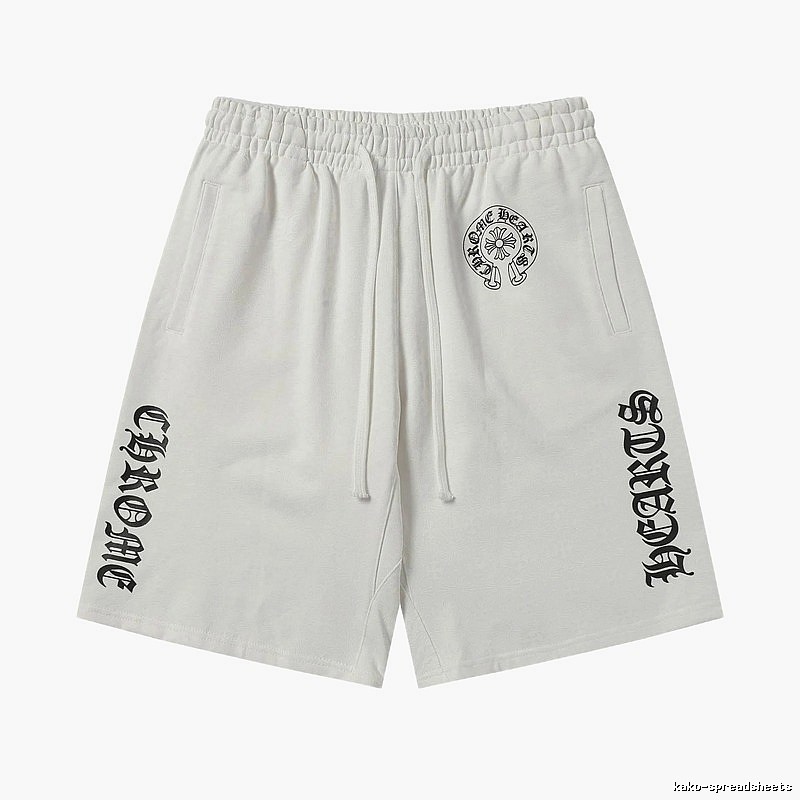 Chrome Hearts trendy and cool white shorts