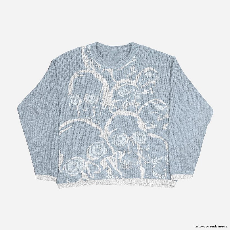 Classic Anime graphic sweater Black Knit Top with Travel-Friendly Style