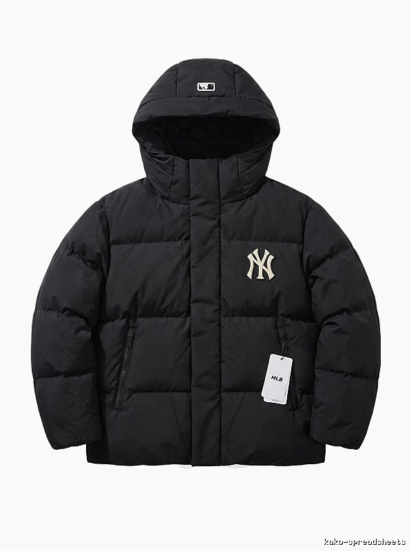 Classic black down jacket of MLB