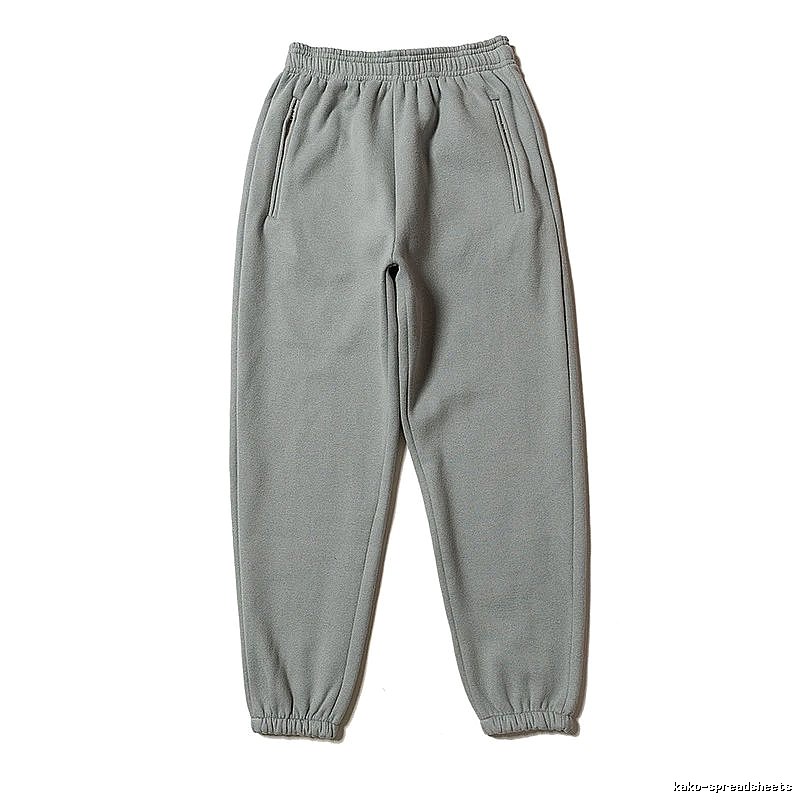 Classic Gray sweatpants Plain Gray Cuffed for Daily Styling