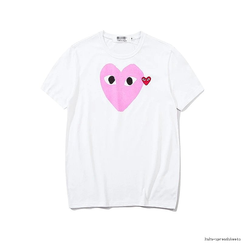 Comme des Garcons PLAY 2023-03 Style 2303 Heart Logo T-Shirt Downtown Style