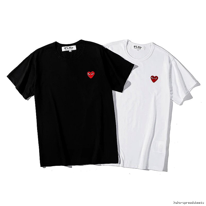 Comme des Garcons PLAY Clean Logo Colorway Heart Logo T-Shirt Travel Styling