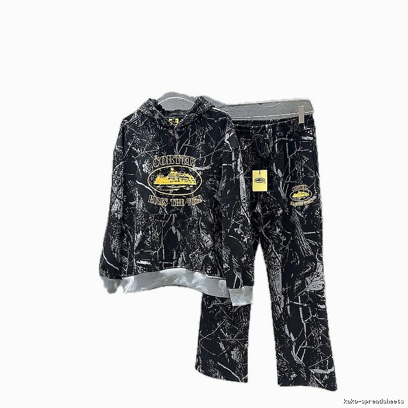 Corteiz Graffiti Style Black and Grey Suit